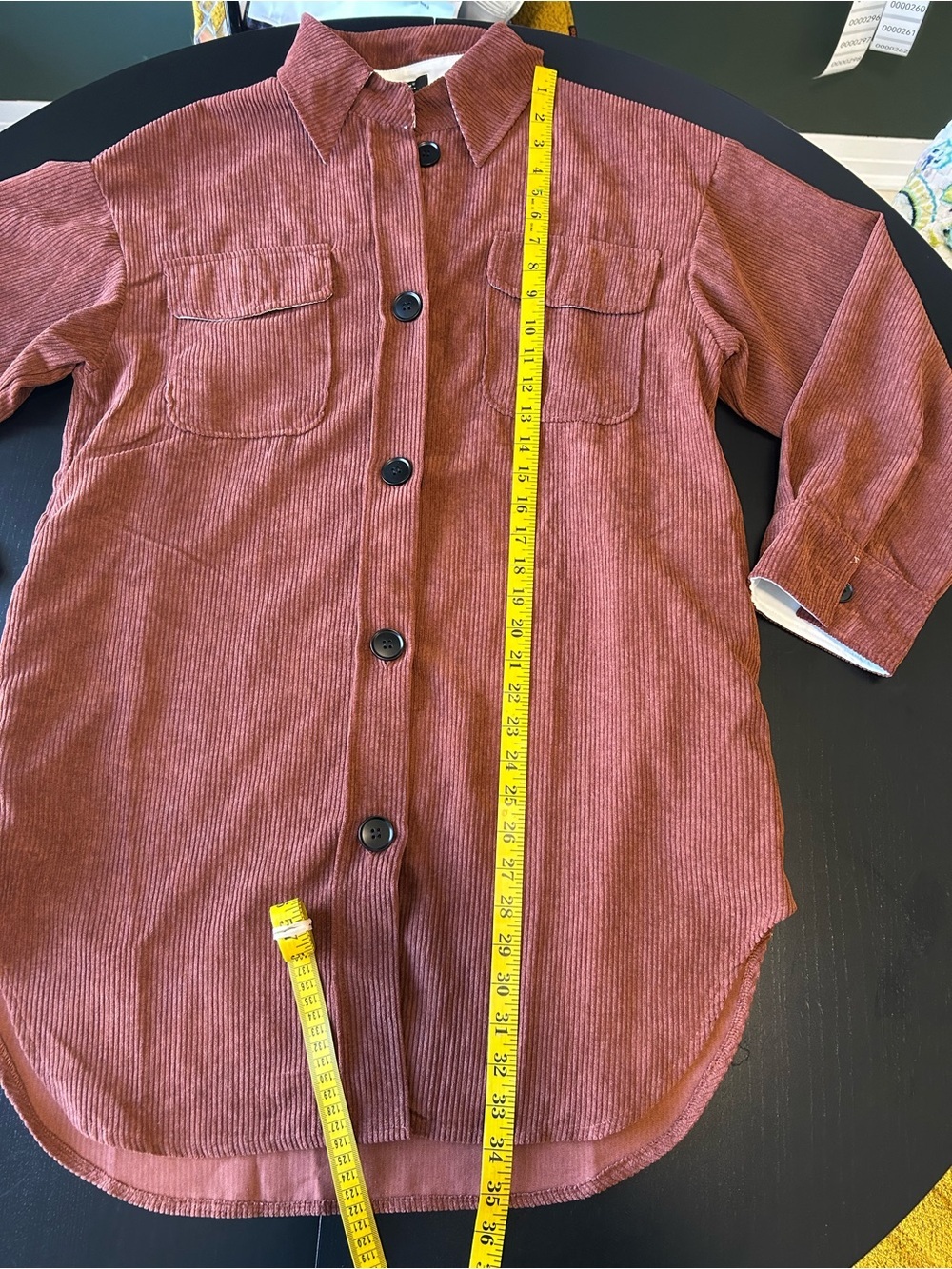 Copper Corduroy Shacket - Coastal Grandma Oversized Dark Academia - Picture 10 of 15
